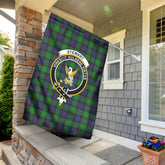Stewart Old Modern Tartan Crest Garden Flag